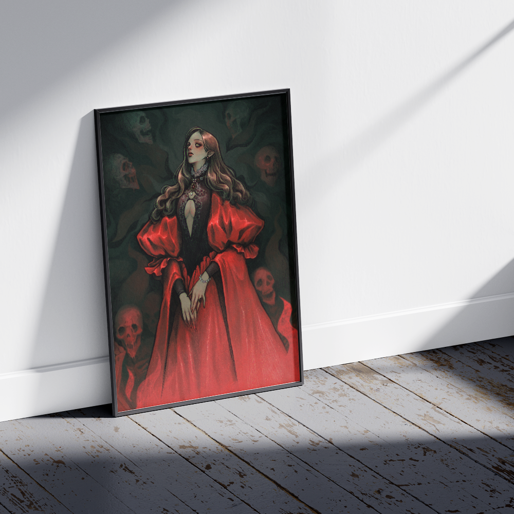 Crimson Sovereign - art print