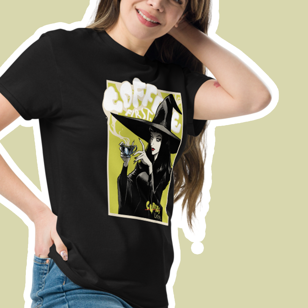 Coffee First, Curses Later - t-shirt